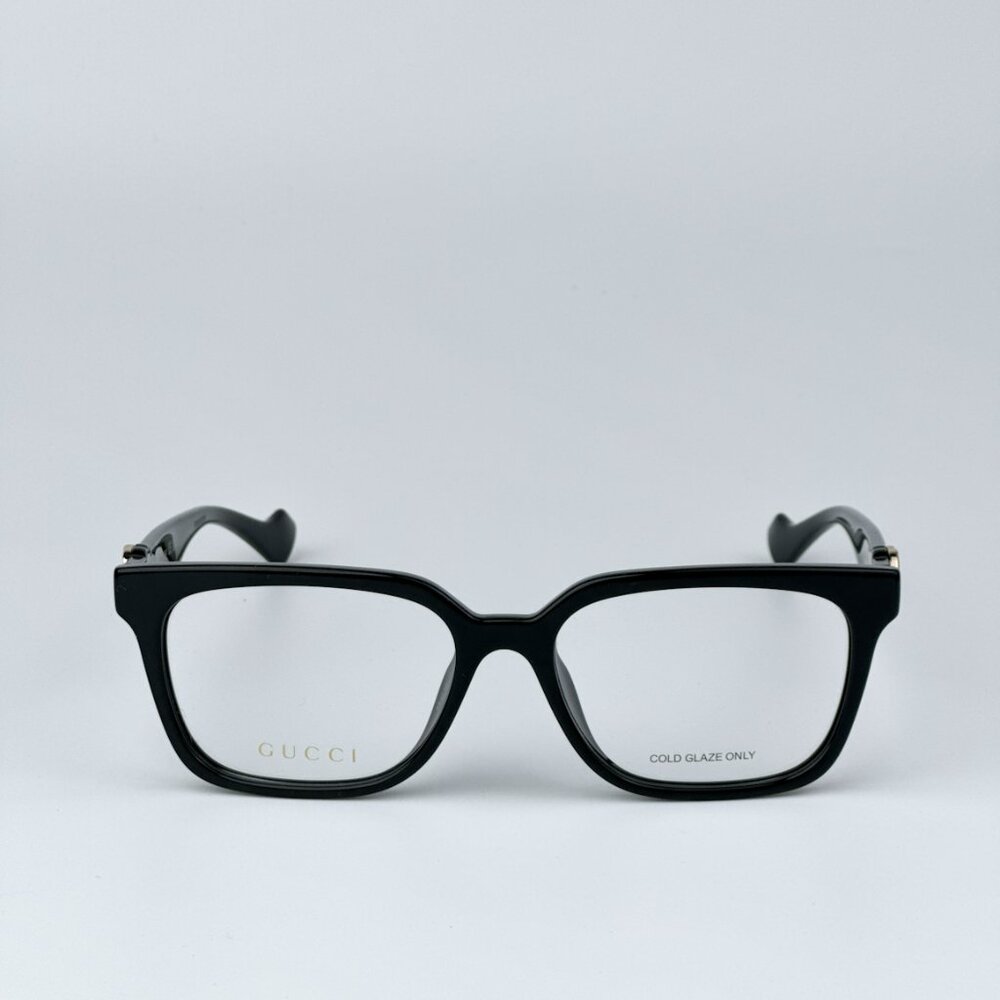 Gucci GG1537OK 001 BRAND NEW Eyeglasses Black Square Women - Picture 5 of 11